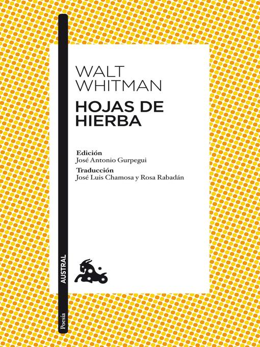 Title details for Hojas de hierba by Walt Whitman - Available